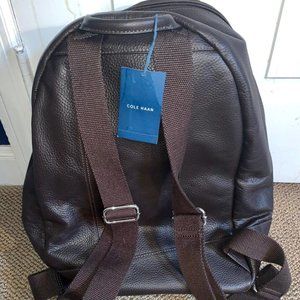 Cole Haan Chocolate Leather Backpack